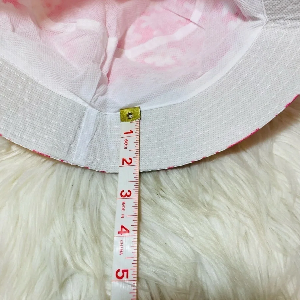 Pink Floral Little Girls Bucket Hat